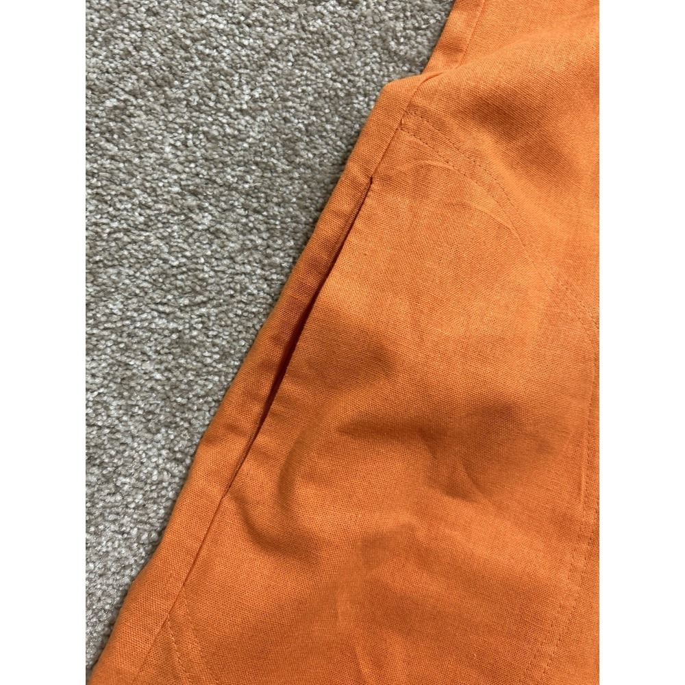 NEW For Cynthia Women's XL Sleeveless Dress w/ Pockets Orange Linen Blend Dress - Picture 5 of 13